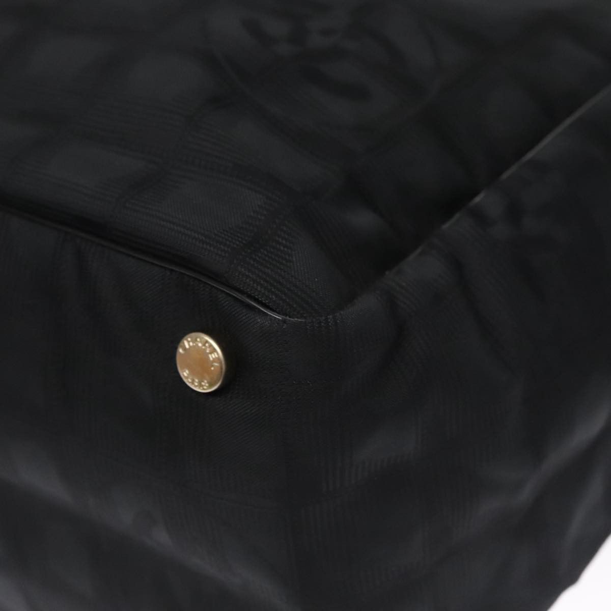 Chanel Travel Line Black Synthetic Tote Bag (Pre-Owned) Size ONE SIZE - 7 Thumbnail
