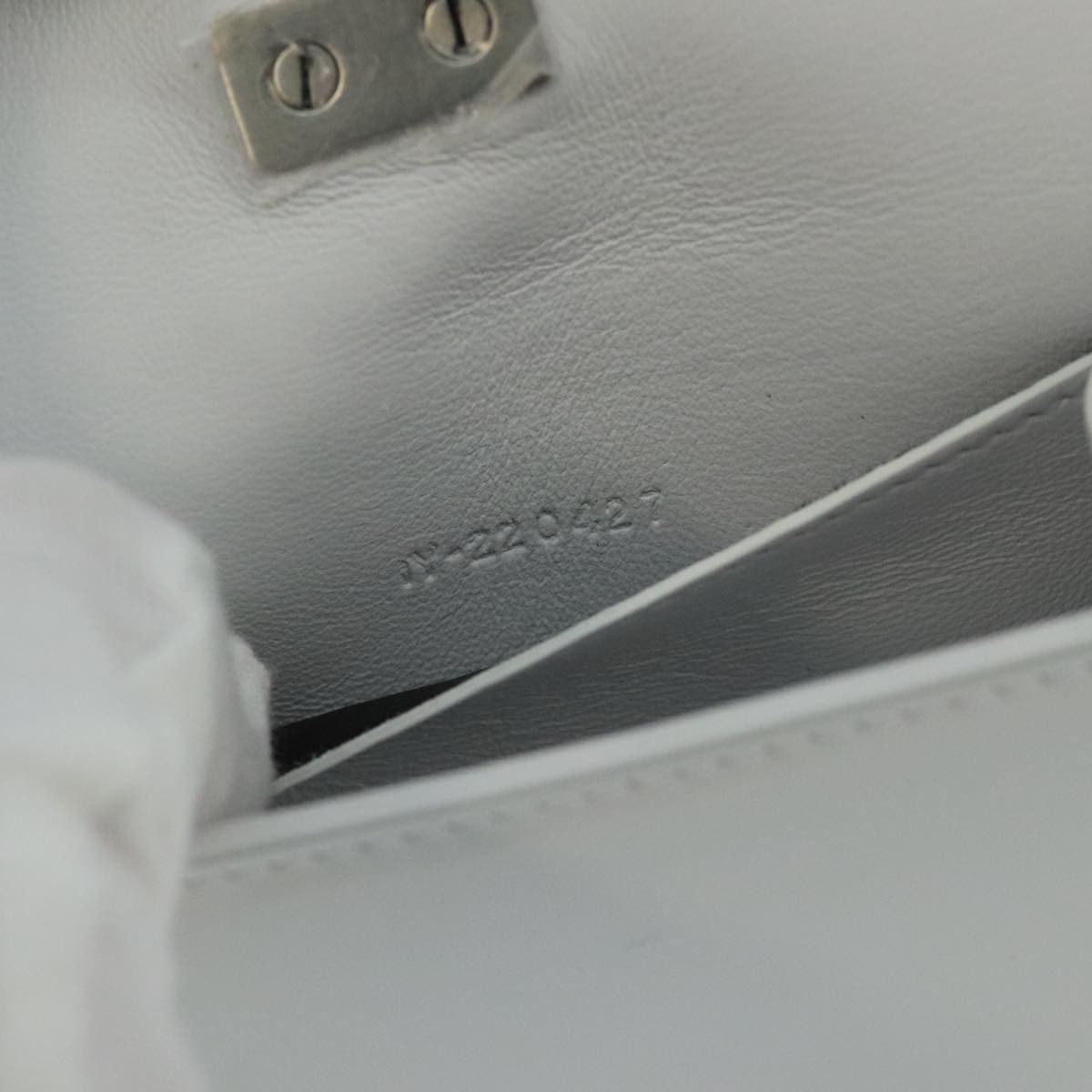 Salvatore Ferragamo White Leather Clutch Bag (Pre-Owned) Size ONE SIZE - 12 Thumbnail