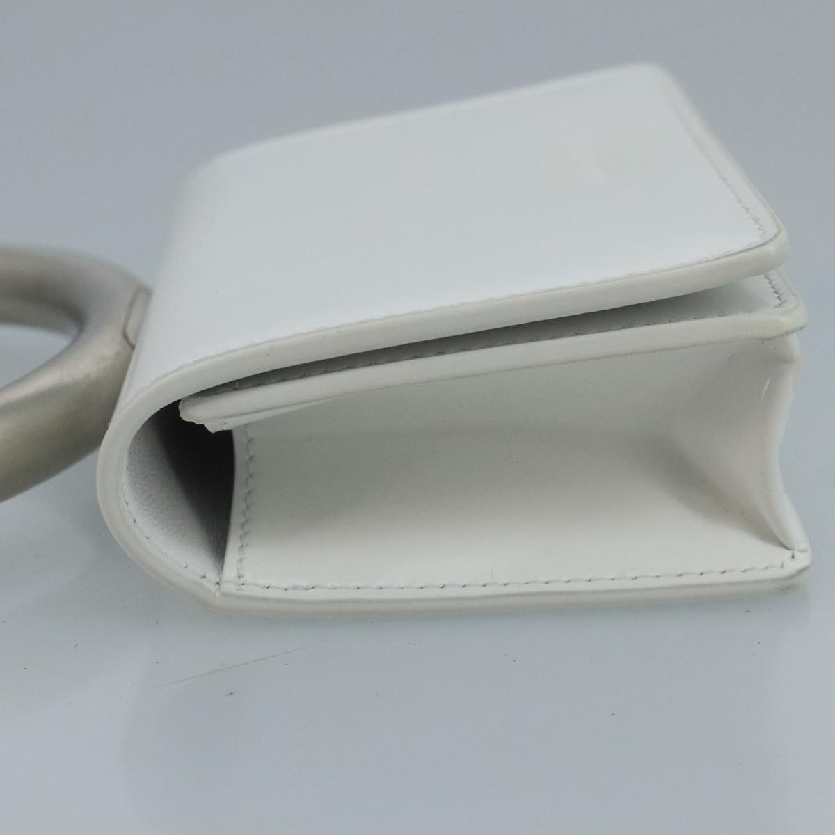 Salvatore Ferragamo White Leather Clutch Bag (Pre-Owned) Size ONE SIZE - 4 Thumbnail
