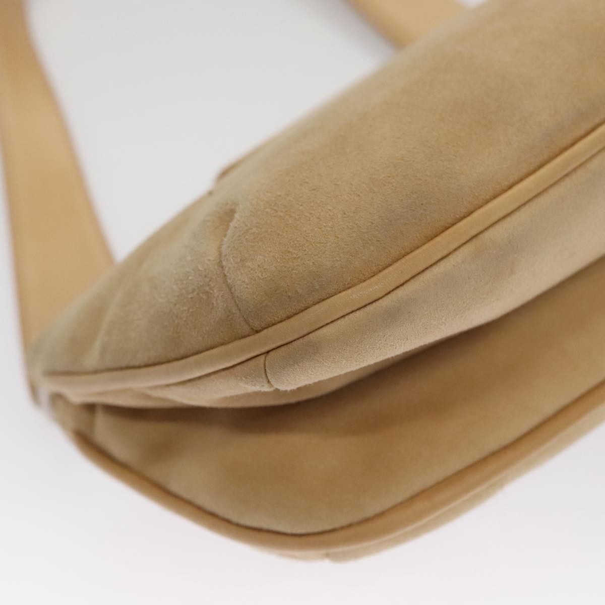 Chanel Chocolate Bar Beige Suede Shoulder Bag (Pre-Owned) Size ONE SIZE - 10 Thumbnail