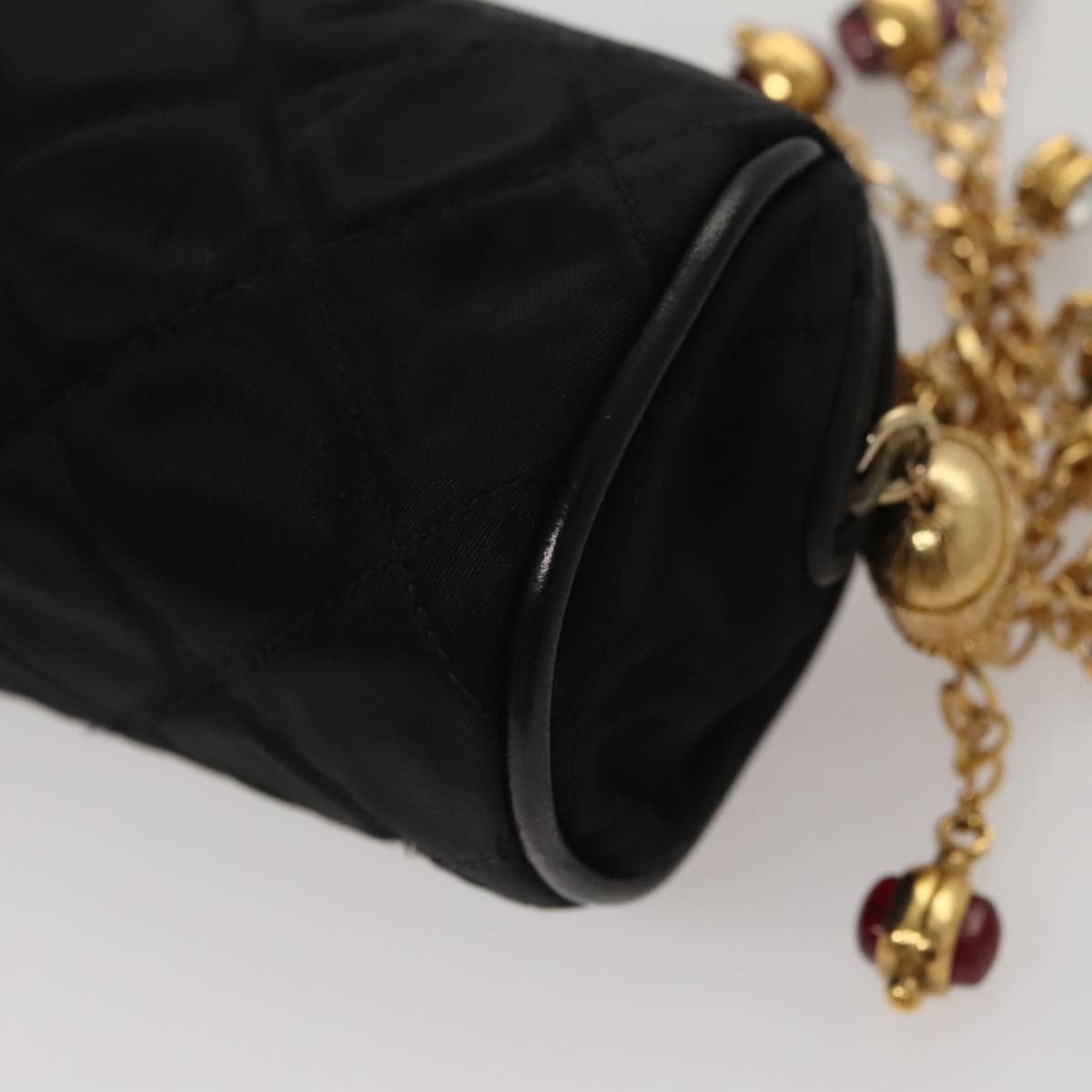 Chanel Gripoix Black Silk Clutch Bag (Pre-Owned) Size ONE SIZE - 9 Thumbnail