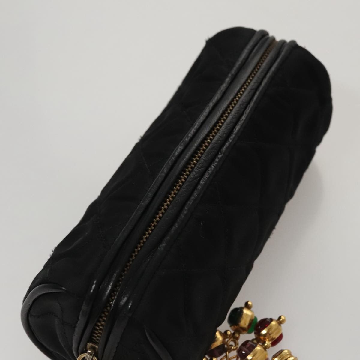Chanel Gripoix Black Silk Clutch Bag (Pre-Owned) Size ONE SIZE - 12 Thumbnail