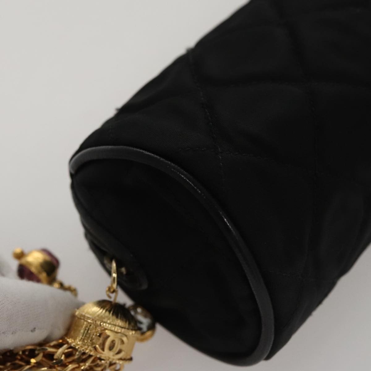 Chanel Gripoix Black Silk Clutch Bag (Pre-Owned) Size ONE SIZE - 6 Thumbnail