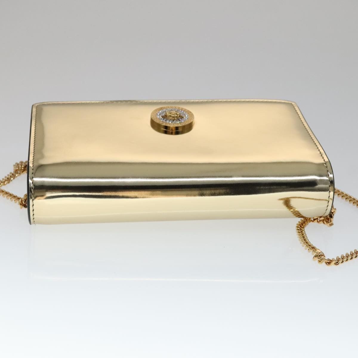 Versace Medusa Gold Patent Leather Shoulder Bag (Pre-Owned) Size ONE SIZE - 16 Thumbnail