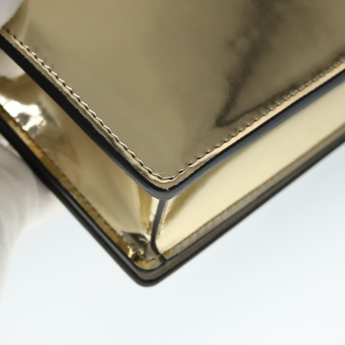 Versace Medusa Gold Patent Leather Shoulder Bag (Pre-Owned) Size ONE SIZE - 10 Thumbnail