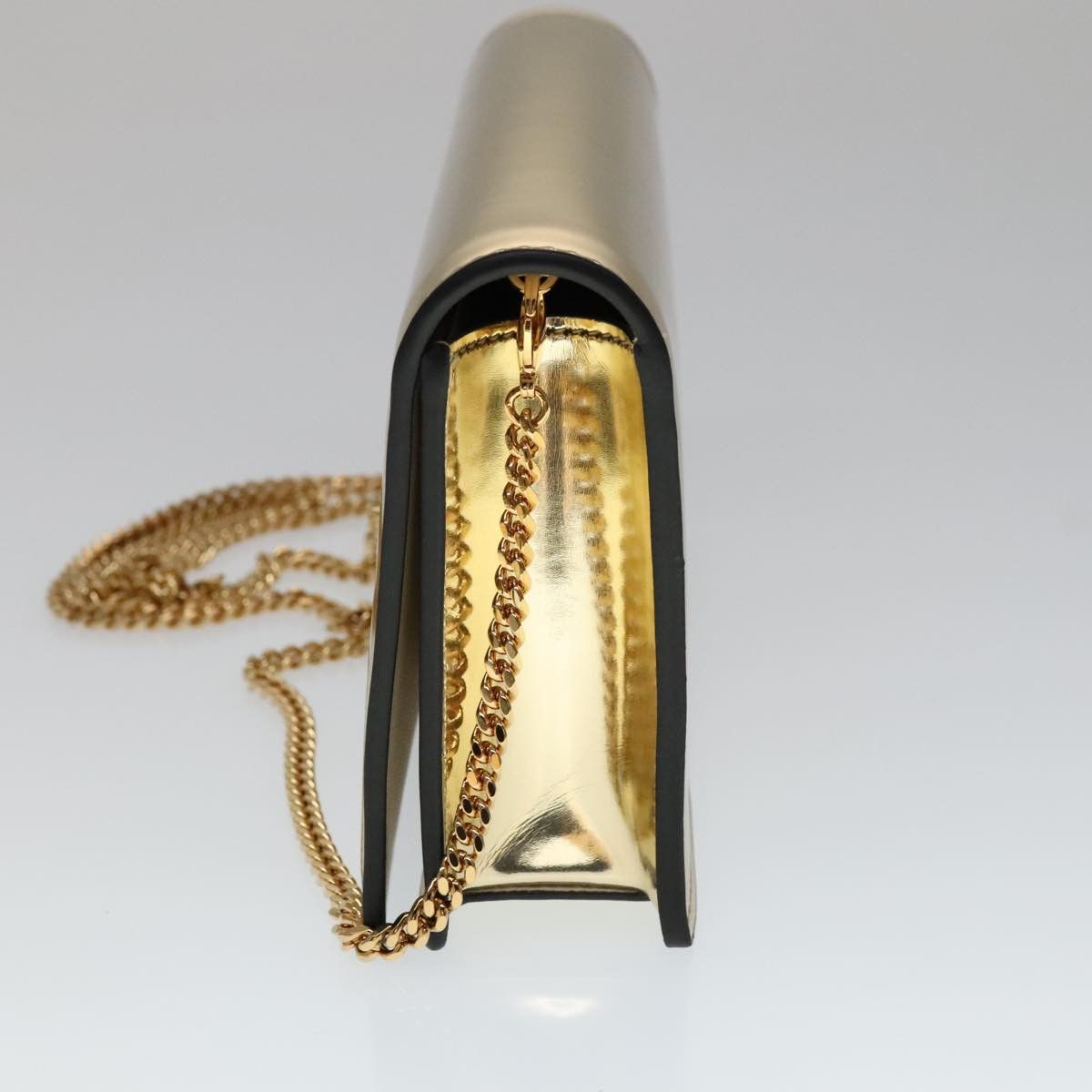 Versace Medusa Gold Patent Leather Shoulder Bag (Pre-Owned) Size ONE SIZE - 3 Thumbnail