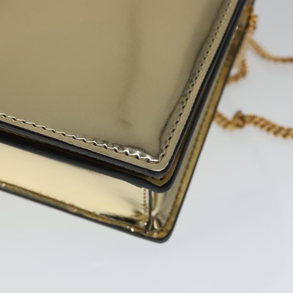 Versace Medusa Gold Patent Leather Shoulder Bag (Pre-Owned) Size ONE SIZE - 7 Thumbnail
