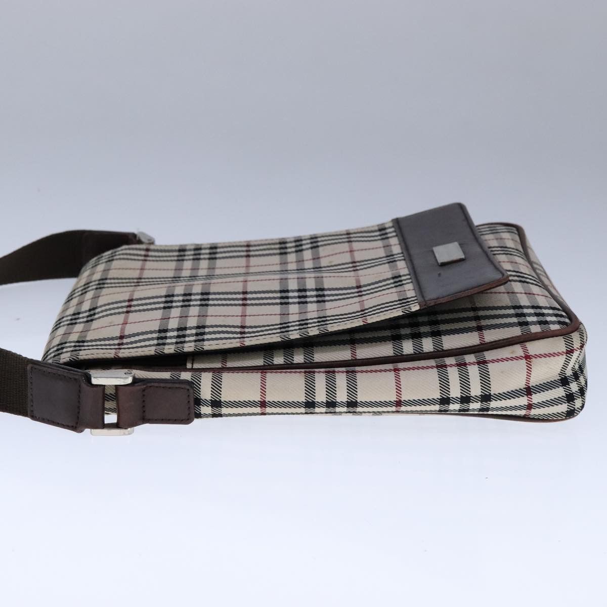 Burberry Nova Check Beige Canvas Shoulder Bag (Pre-Owned) Size ONE SIZE - 3 Thumbnail