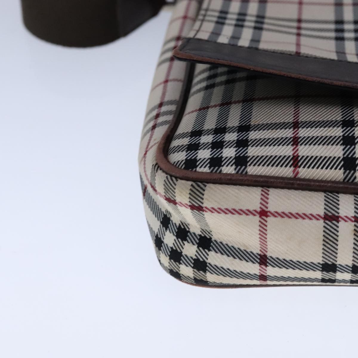 Burberry Nova Check Beige Canvas Shoulder Bag (Pre-Owned) Size ONE SIZE - 7 Thumbnail