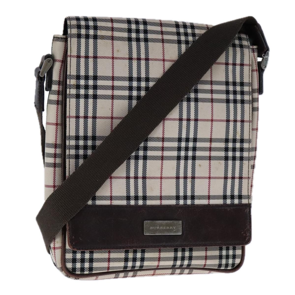 Burberry Nova Check Beige Canvas Shoulder Bag (Pre-Owned) Size ONE SIZE - 14 Thumbnail