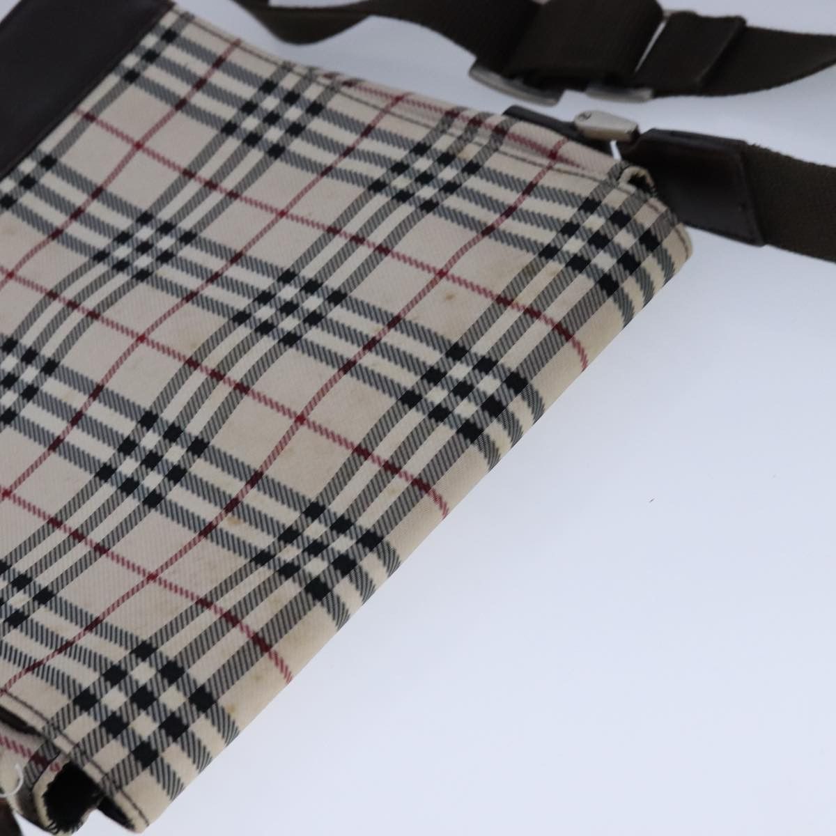 Burberry Nova Check Beige Canvas Shoulder Bag (Pre-Owned) Size ONE SIZE - 15 Thumbnail