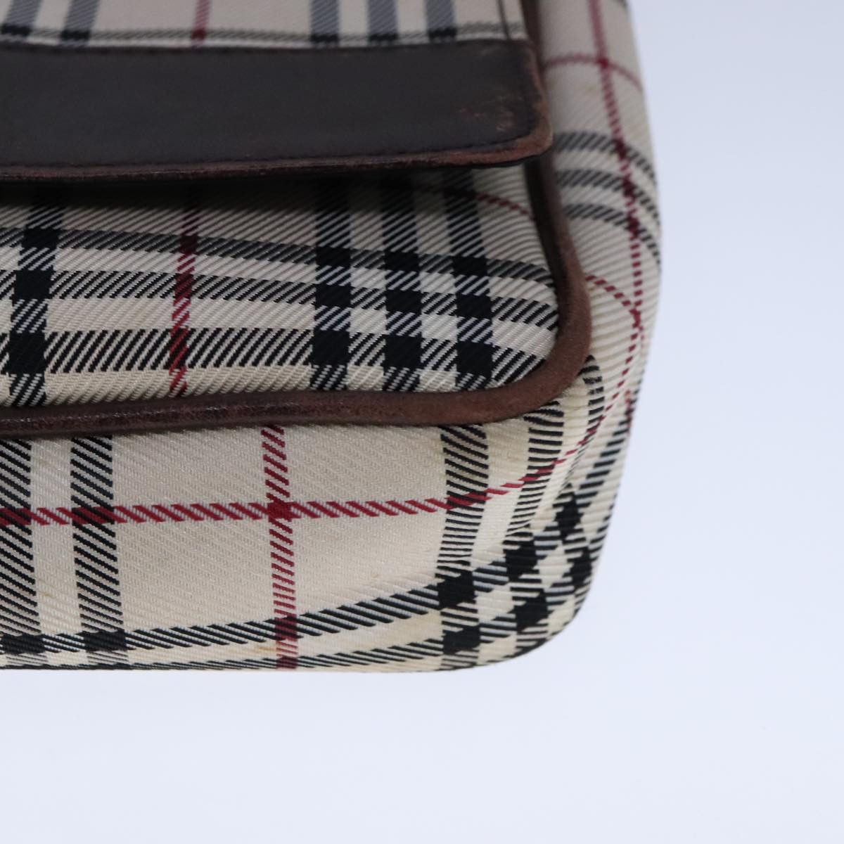 Burberry Nova Check Beige Canvas Shoulder Bag (Pre-Owned) Size ONE SIZE - 8 Thumbnail