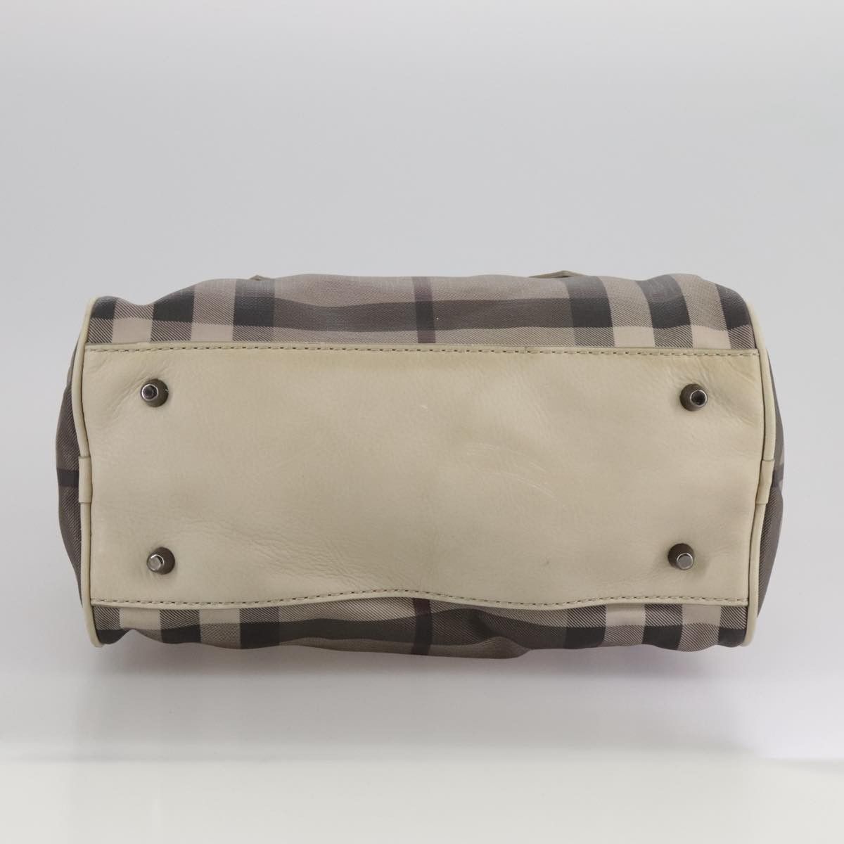 Burberry Smoke Check Grey Canvas Handbag (Pre-Owned) Size ONE SIZE - 19 Thumbnail