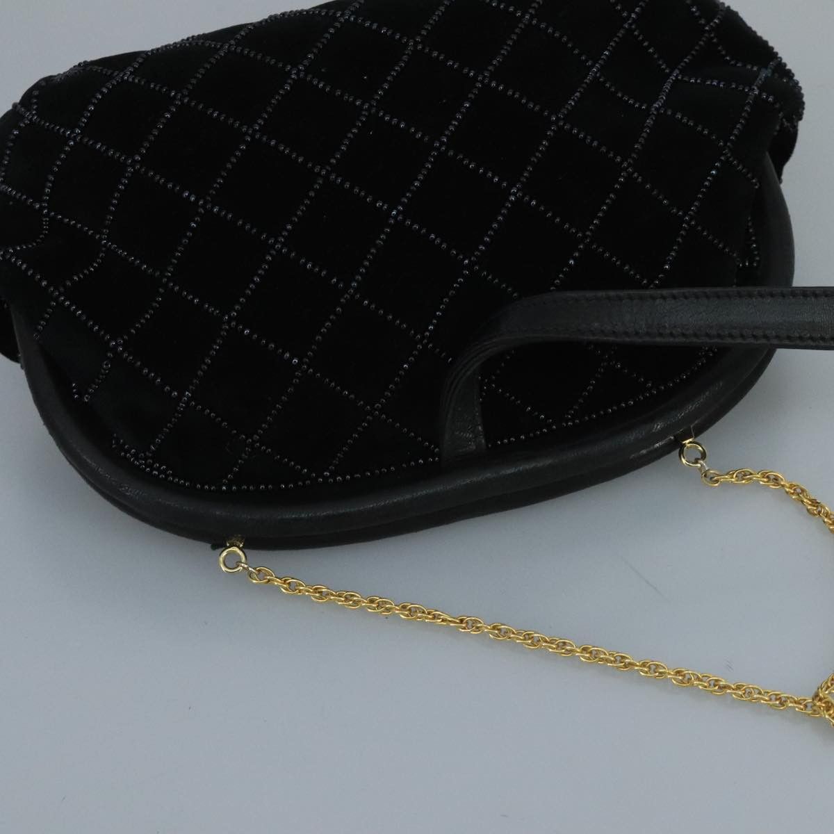 Bally Black Velvet Shoulder Bag (Pre-Owned) Size ONE SIZE - 15 Thumbnail