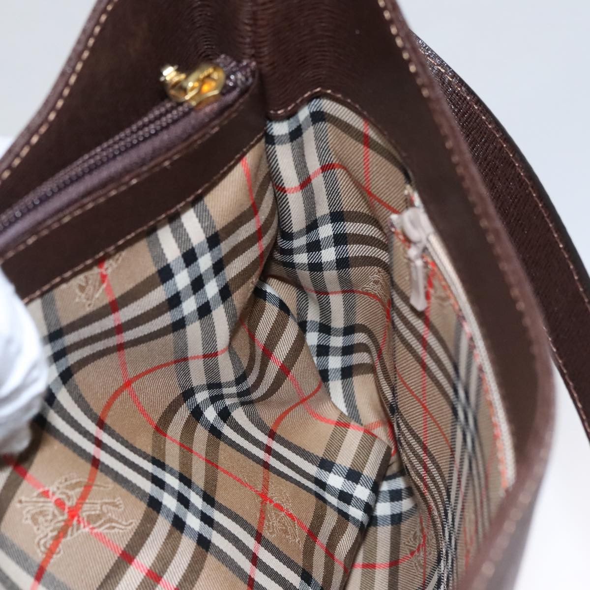 Burberry Brown Leather Shoulder Bag (Pre-Owned) Size ONE SIZE - 20 Thumbnail