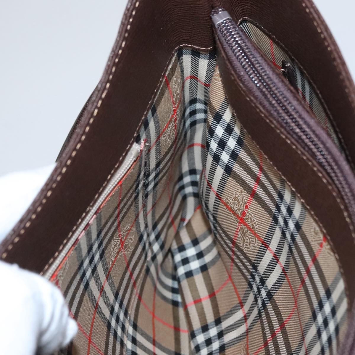 Burberry Brown Leather Shoulder Bag (Pre-Owned) Size ONE SIZE - 19 Thumbnail