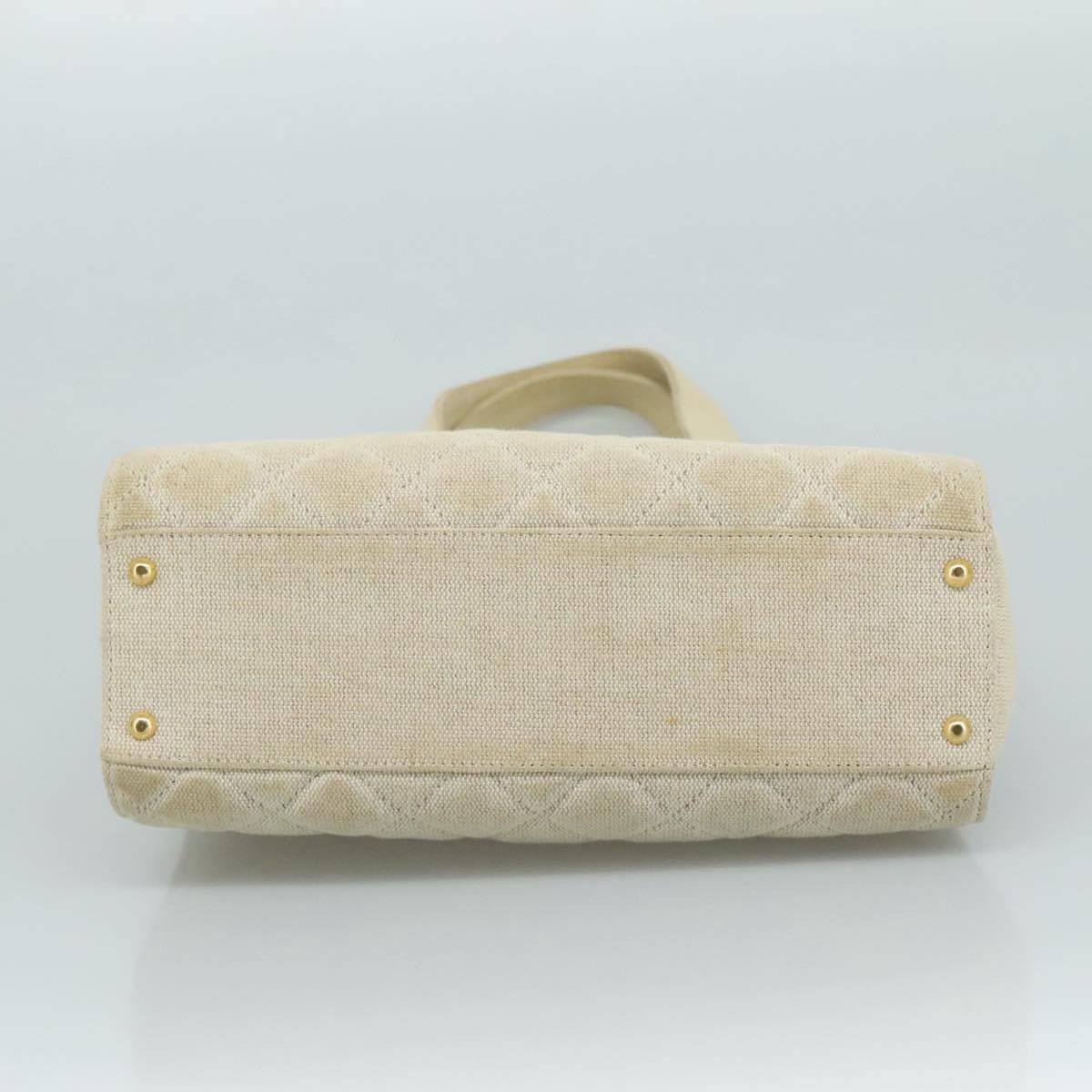 Chanel Quilted Ecru Canvas Tote Bag (Pre-Owned) Size ONE SIZE - 7 Thumbnail