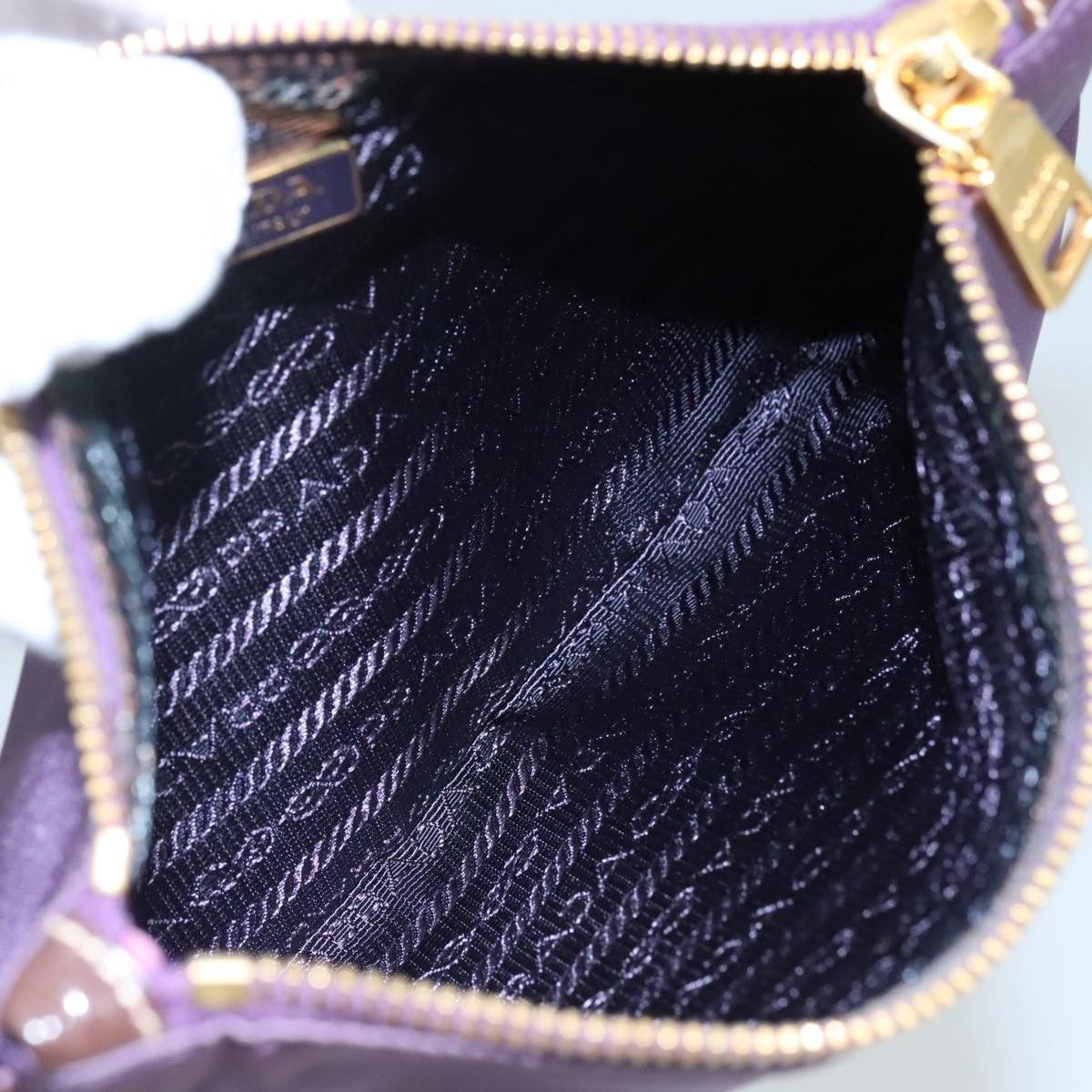 Prada Purple Synthetic Clutch Bag (Pre-Owned) Size ONE SIZE - 11 Thumbnail