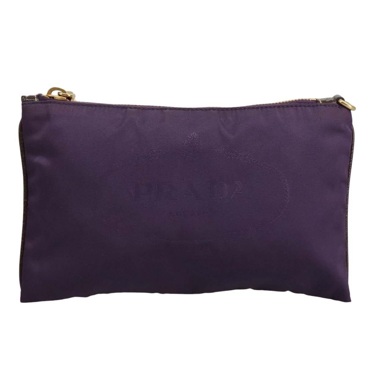 Prada Purple Synthetic Clutch Bag (Pre-Owned) Size ONE SIZE - 14 Thumbnail
