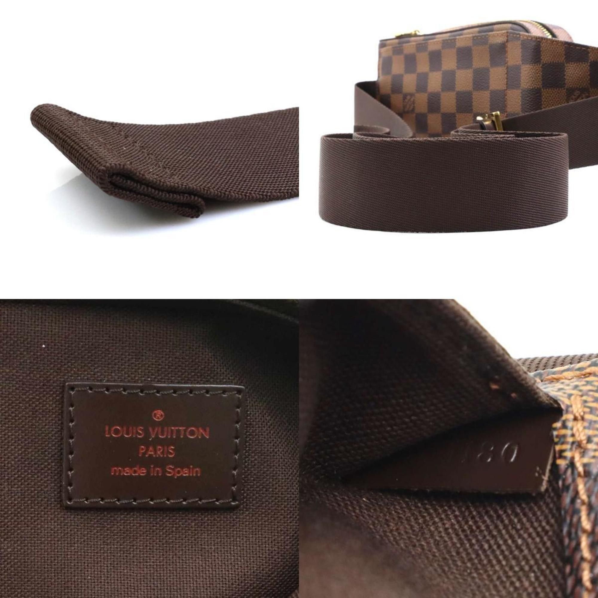 Louis Vuitton Louis Vuitton Body Bag Waist Damier Geronimos Canvas Brown Gold Men's N51994 e59952a Size ONE SIZE - 5 Thumbnail
