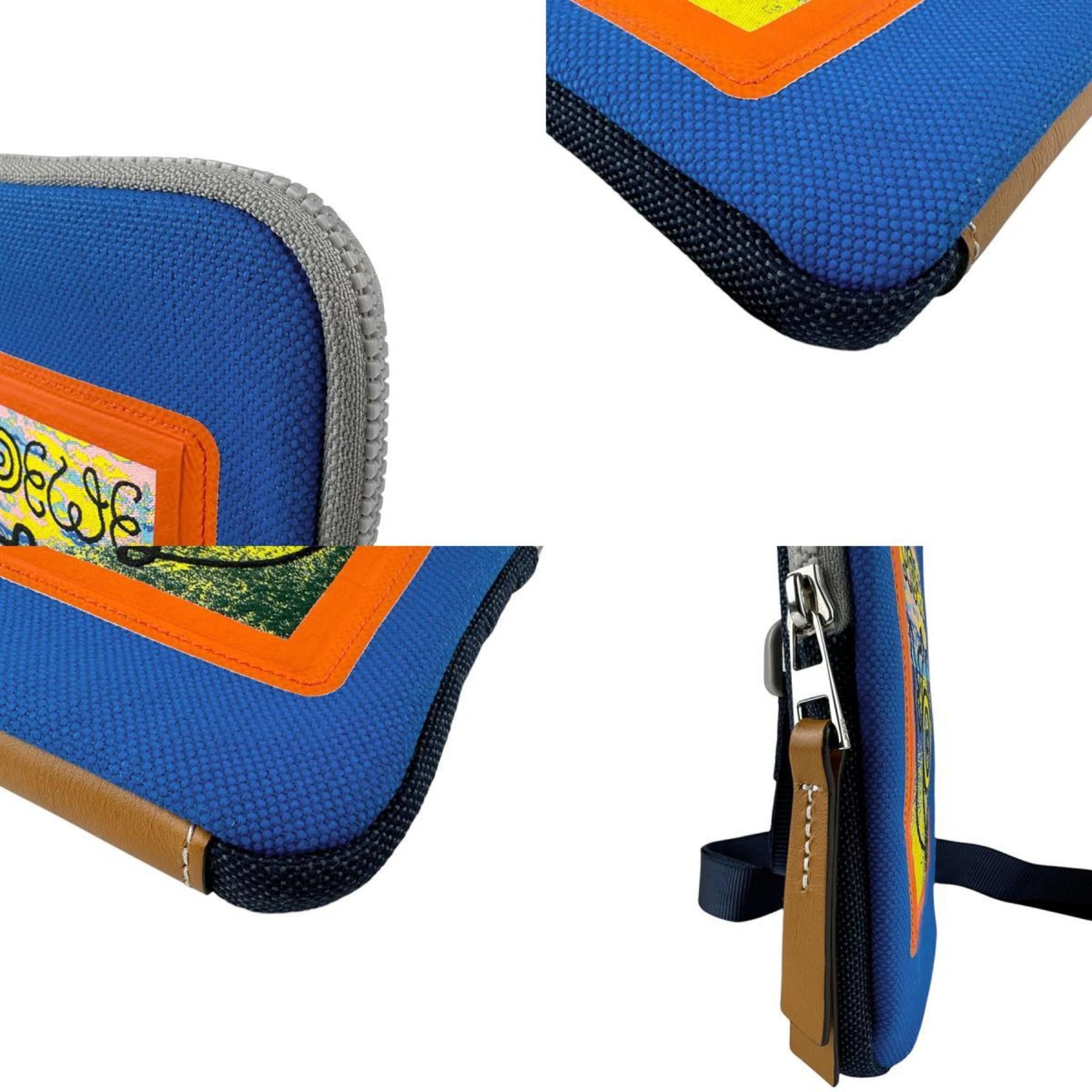 Loewe LOEWE Pouch Neck Airoewe Canvas Blue x Multicolor Men's z3584 Size ONE SIZE - 4 Thumbnail