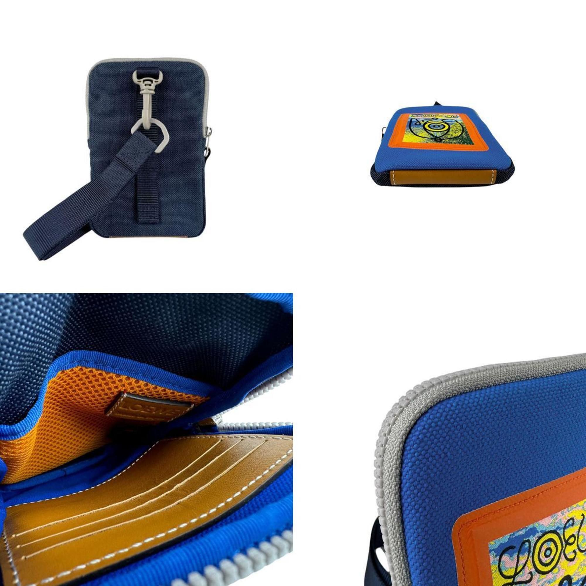 Loewe LOEWE Pouch Neck Airoewe Canvas Blue x Multicolor Men's z3584 Size ONE SIZE - 3 Thumbnail