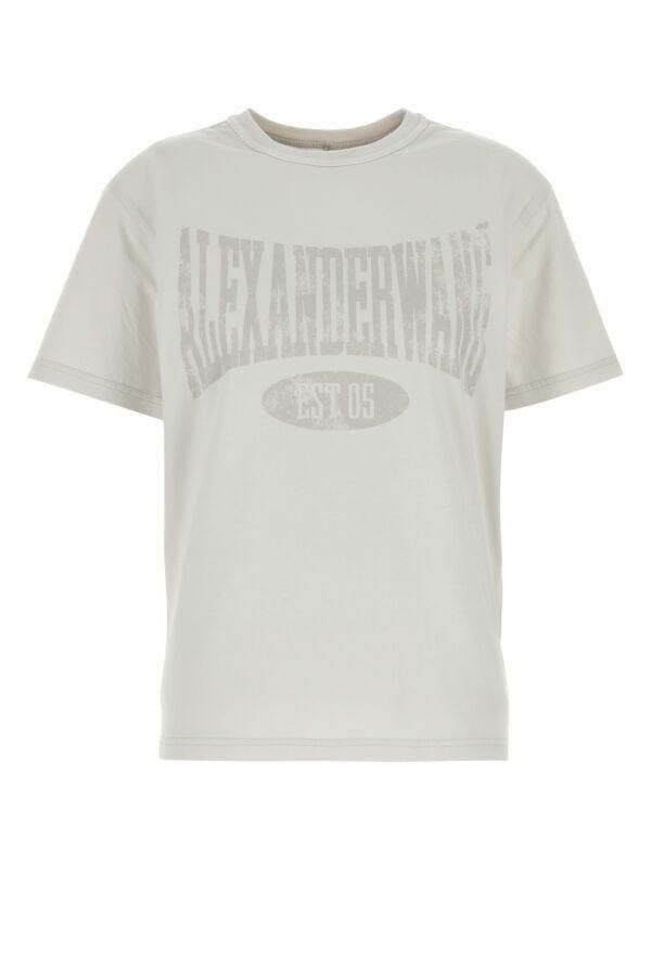T by Alexander Wang Chalk Oversize Cotton T-Shirt Size XS / US 0-2 / IT 36-38 - 3 Thumbnail