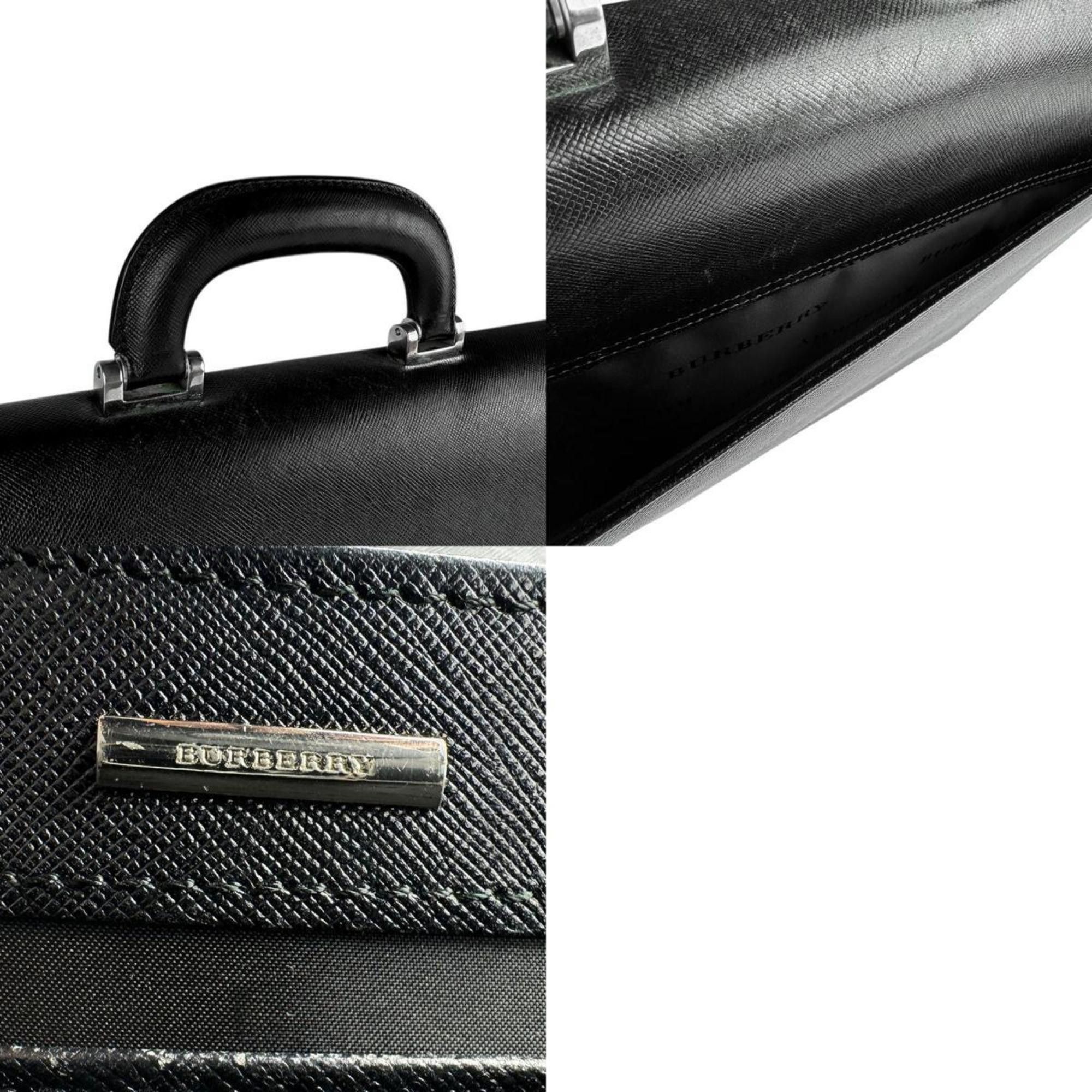 Burberry Burberry Handbag Bag Leather Black Men's z3603 Size ONE SIZE - 5 Thumbnail