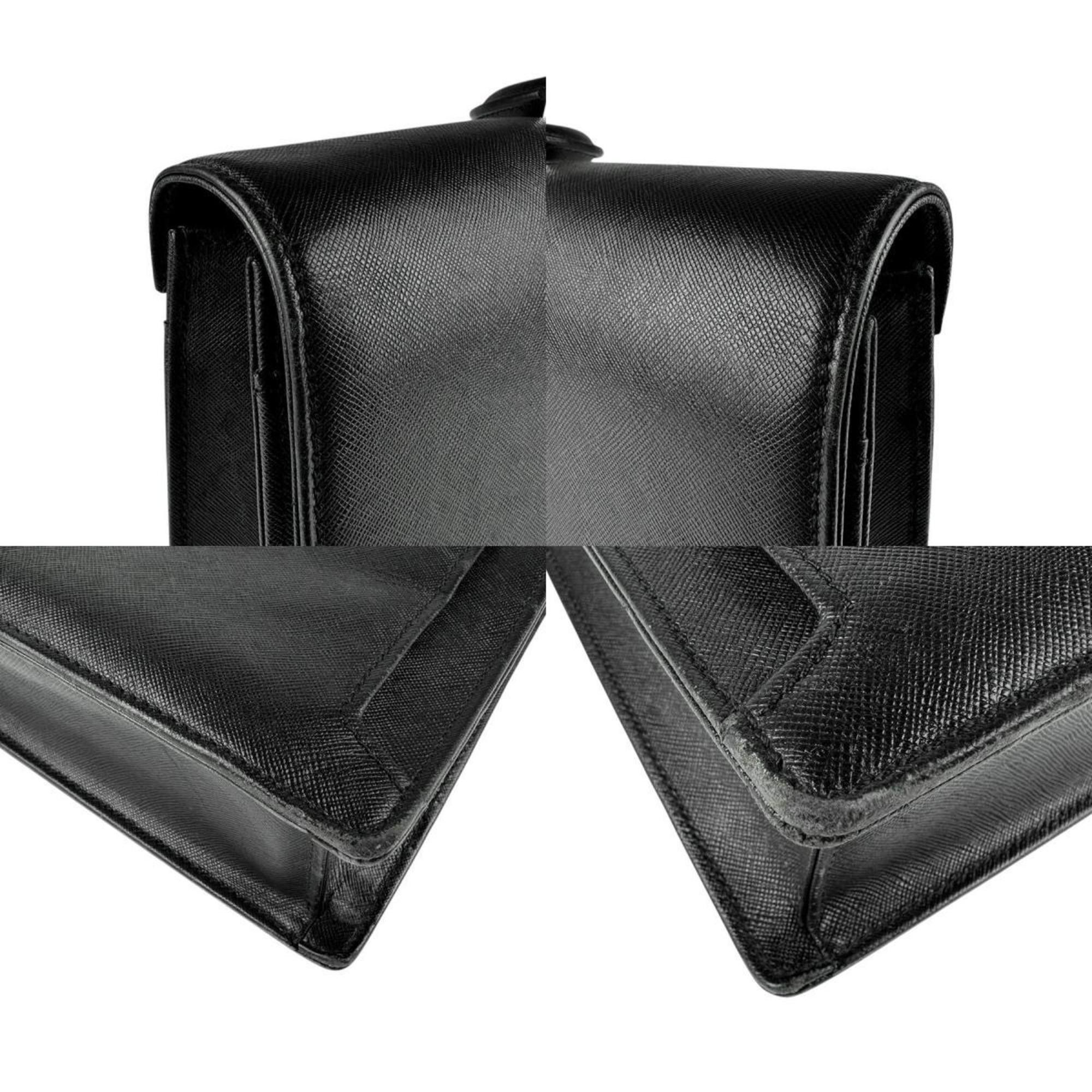 Burberry Burberry Handbag Bag Leather Black Men's z3603 Size ONE SIZE - 4 Thumbnail