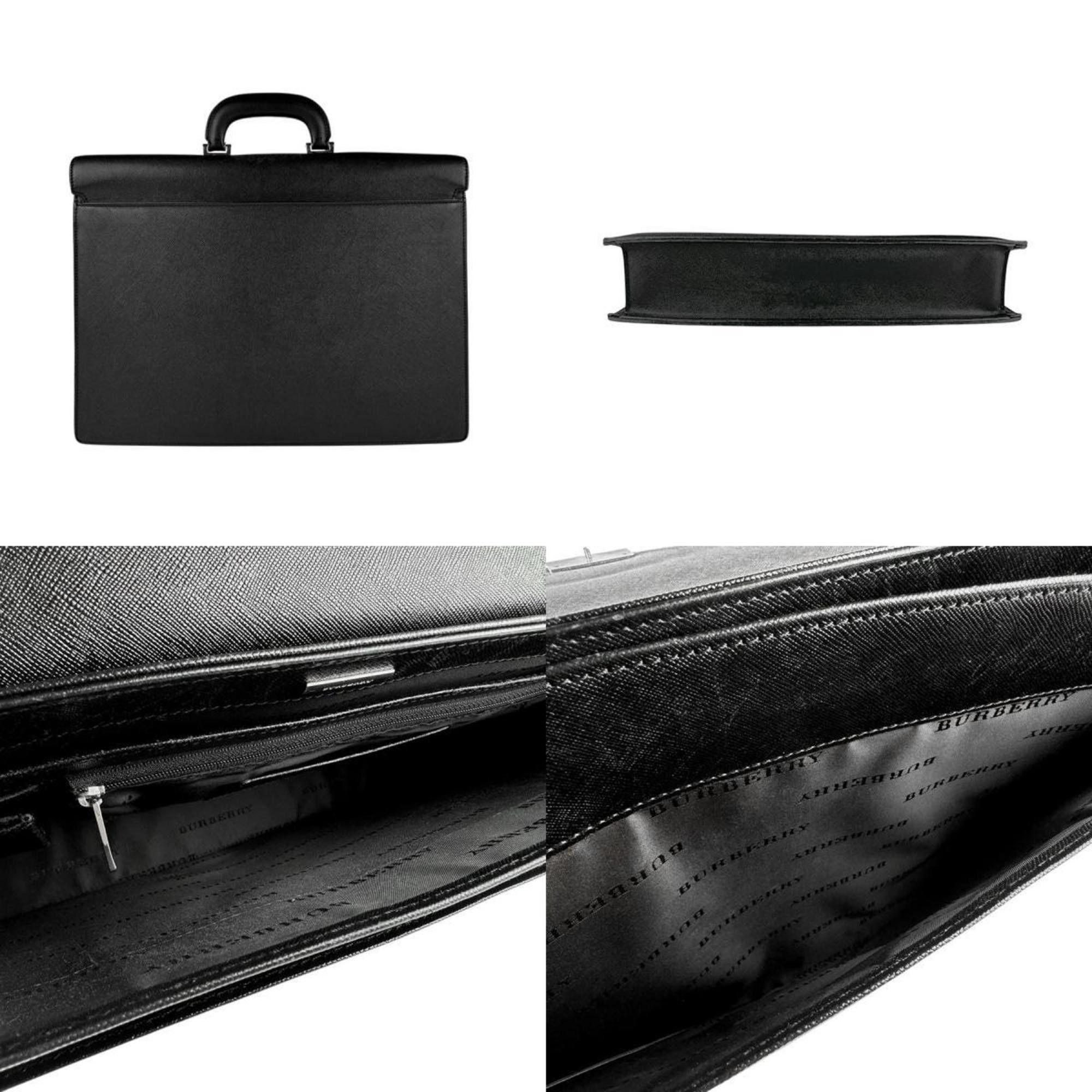 Burberry Burberry Handbag Bag Leather Black Men's z3603 Size ONE SIZE - 3 Thumbnail
