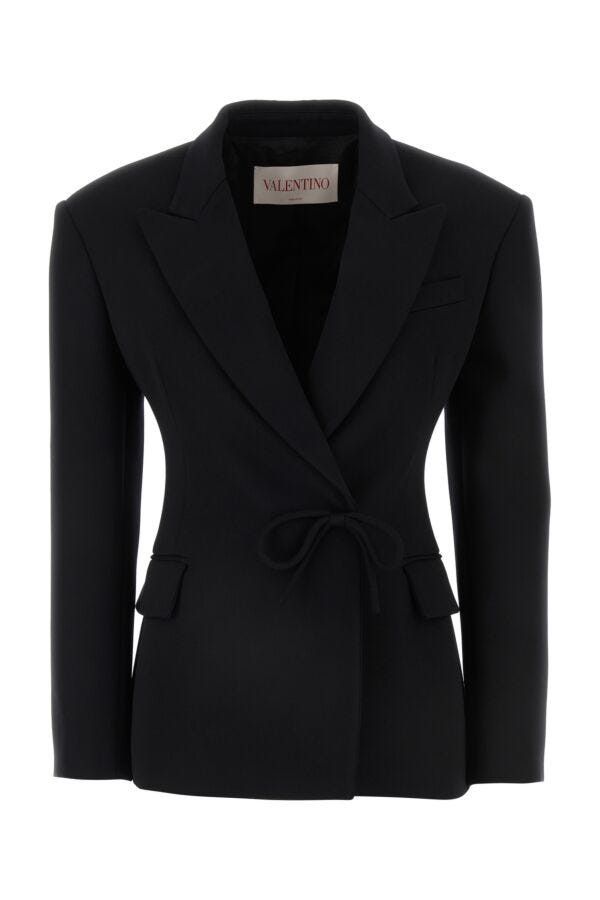 Valentino Black Wool Blazer Size S / US 4 / IT 40 - 3 Thumbnail
