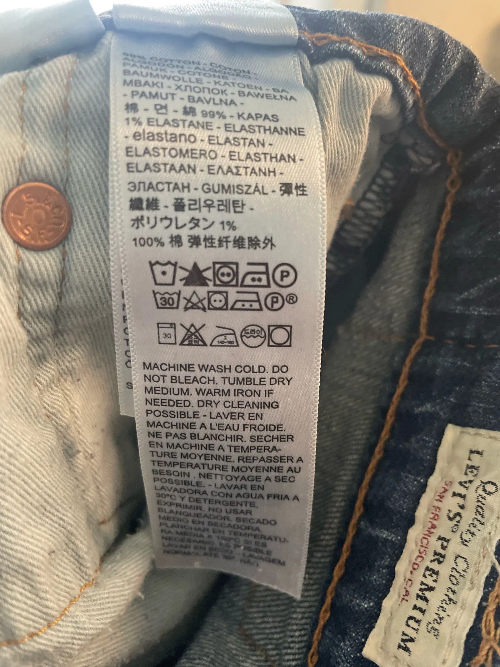 Levi's Levi's Orginal Rivited Jeans Size US 30 / EU 46 - 3 Thumbnail