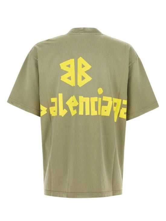 Balenciaga BALENCIAGA Men T-Shirts 739784 TOVA92942 Green Size US S / EU 44-46 / 1 - 2 Thumbnail