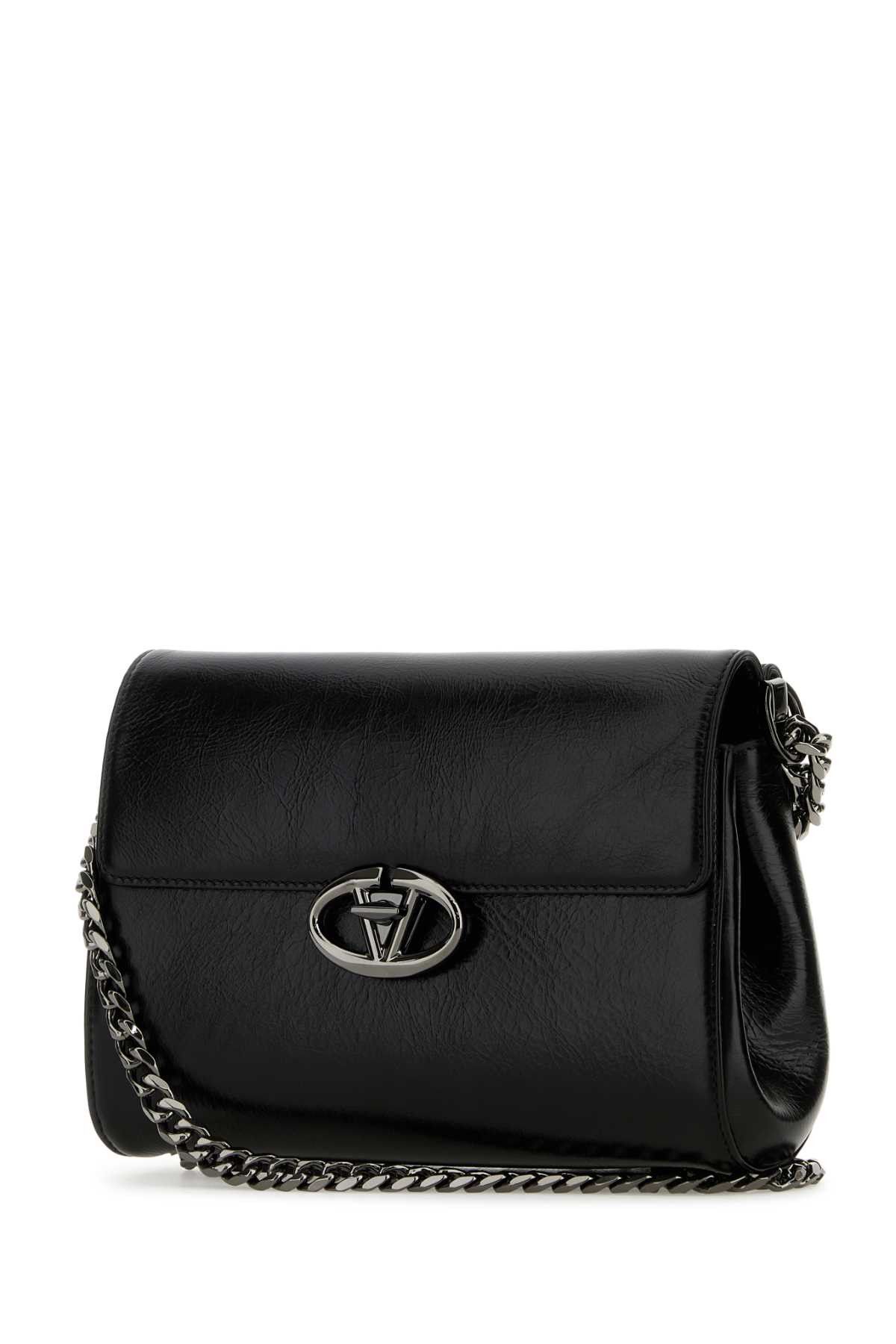 Valentino Black Leather Vlogo Shoulder Size ONE SIZE - 2 Thumbnail
