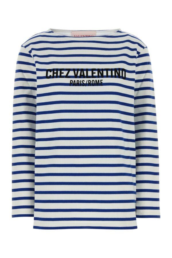 Valentino Embroidered Cotton T-Shirt Size S / US 4 / IT 40 - 3 Thumbnail
