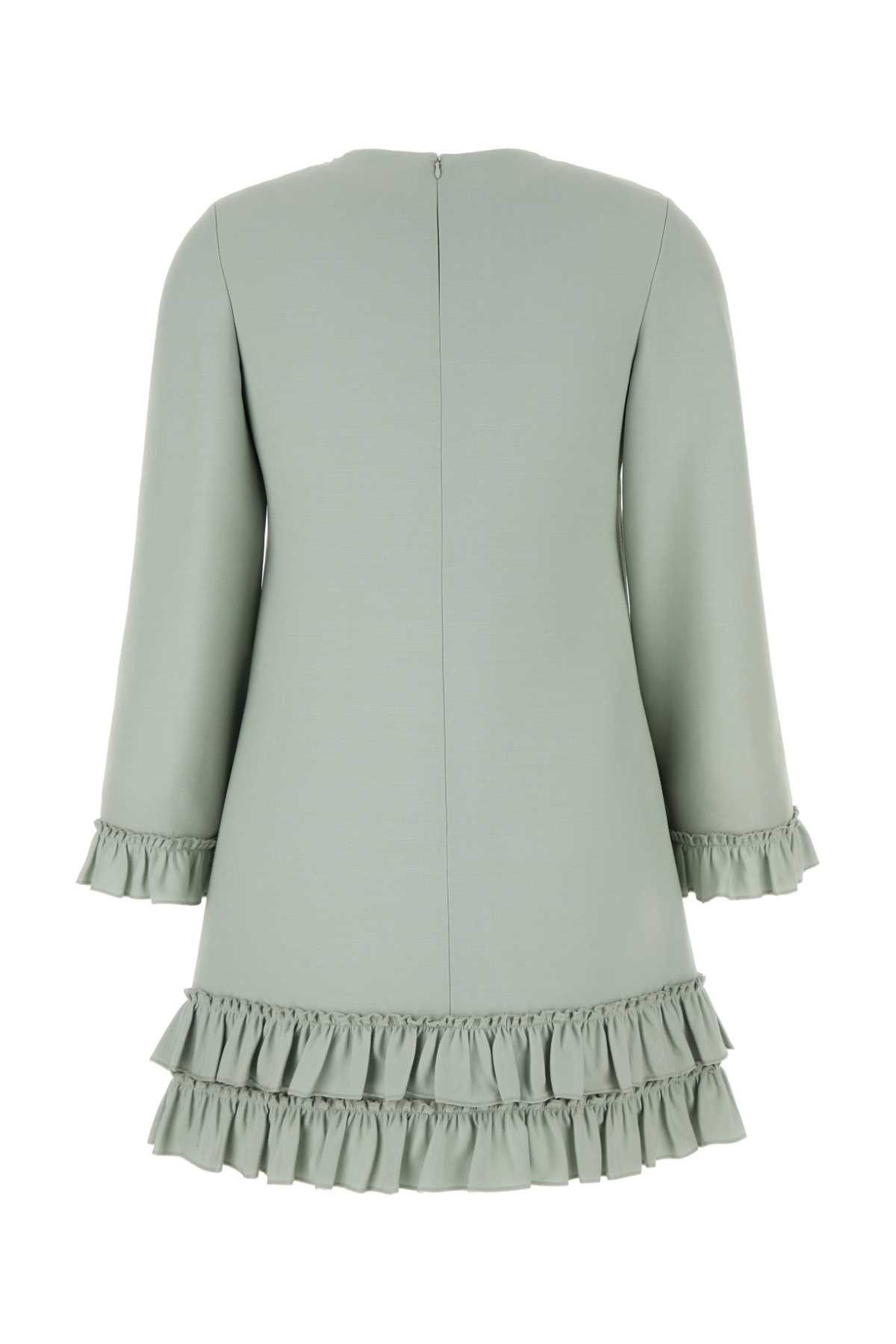 Valentino Mint Green Wool Blend Mini Dress Size S / US 4 / IT 40 - 2 Thumbnail