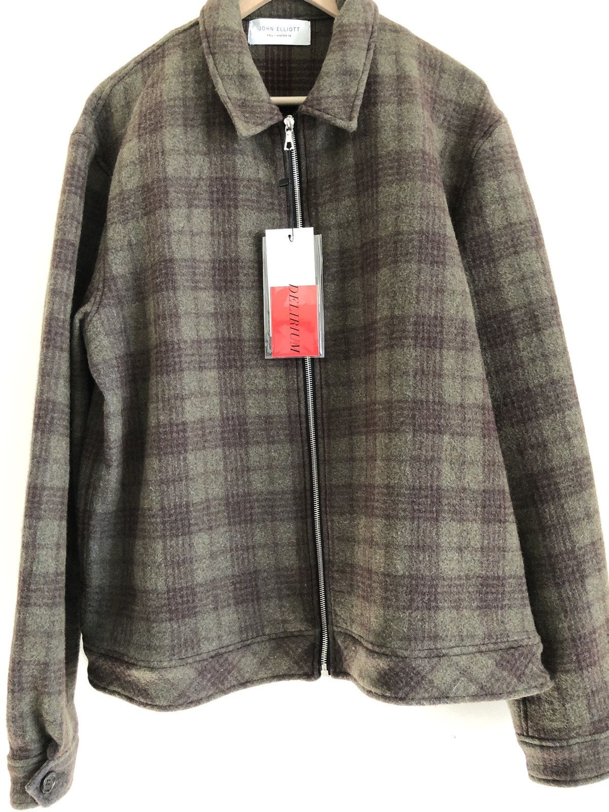 John elliott clearance flannel zip blouson