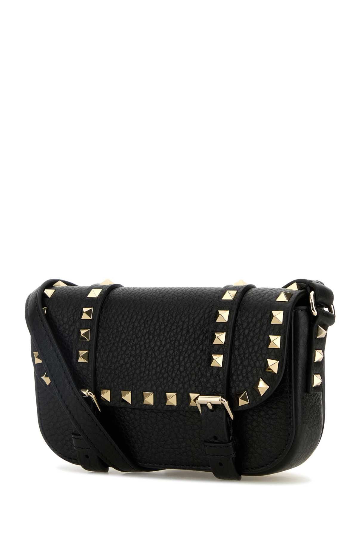 Valentino Black Leather Rockstud Crossbody Bag Size ONE SIZE - 2 Thumbnail