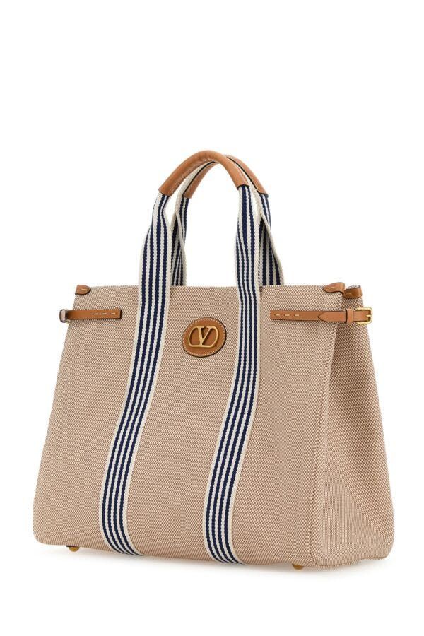 Valentino Two-Tone Canvas Antibes Shopping Bag Size ONE SIZE - 4 Thumbnail