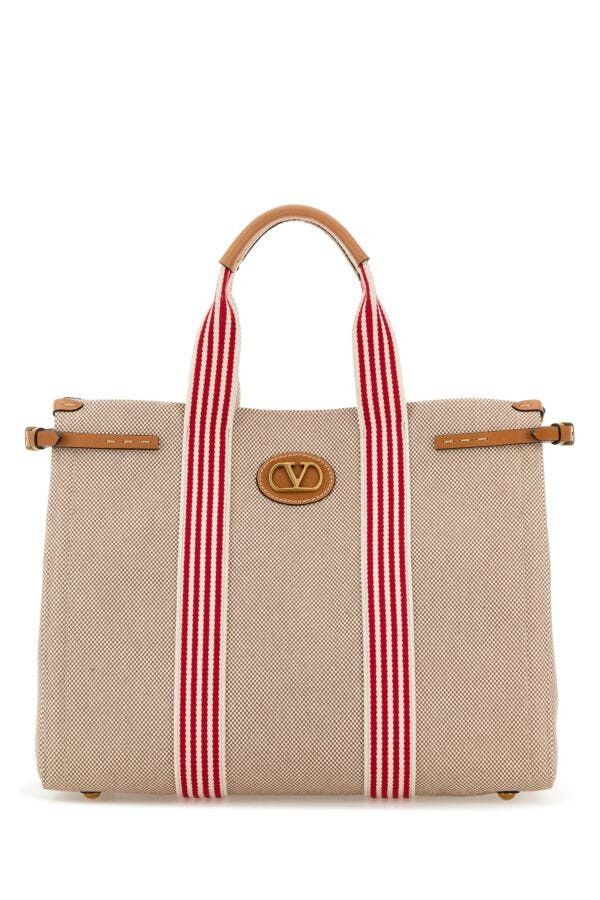 Valentino Two-Tone Canvas Antibes Shopping Bag Size ONE SIZE - 3 Thumbnail