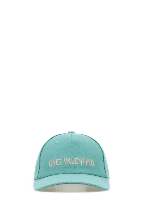 Valentino Light Blue Cotton Baseball Cap Size ONE SIZE - 3 Thumbnail