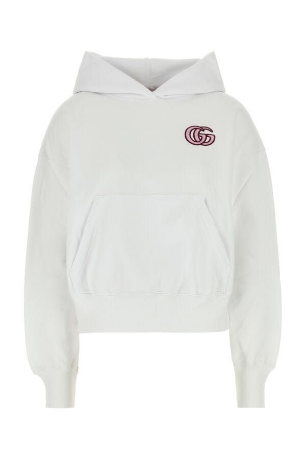 Gucci White Cotton Sweatshirt Size S / US 4 / IT 40 - 3 Thumbnail