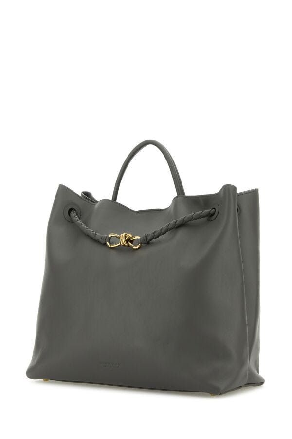 Bottega Veneta Dark Grey Leather Large Andiamo Shopping Bag Size ONE SIZE - 4 Thumbnail