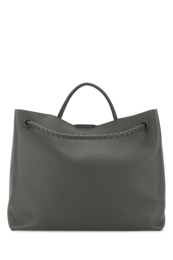 Bottega Veneta Dark Grey Leather Large Andiamo Shopping Bag Size ONE SIZE - 5 Thumbnail