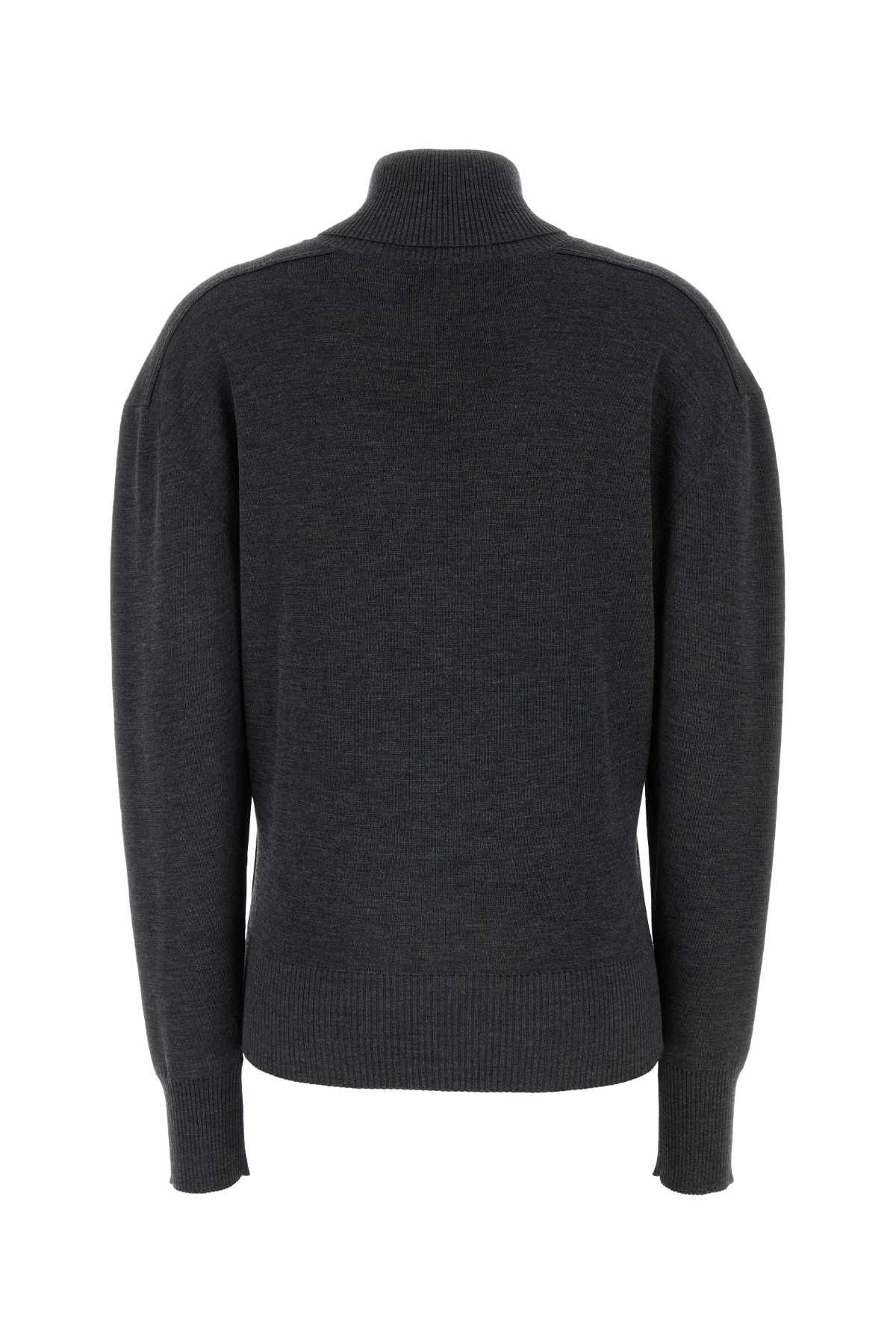 Burberry Dark Grey Wool Sweater Size XS / US 0-2 / IT 36-38 - 2 Thumbnail