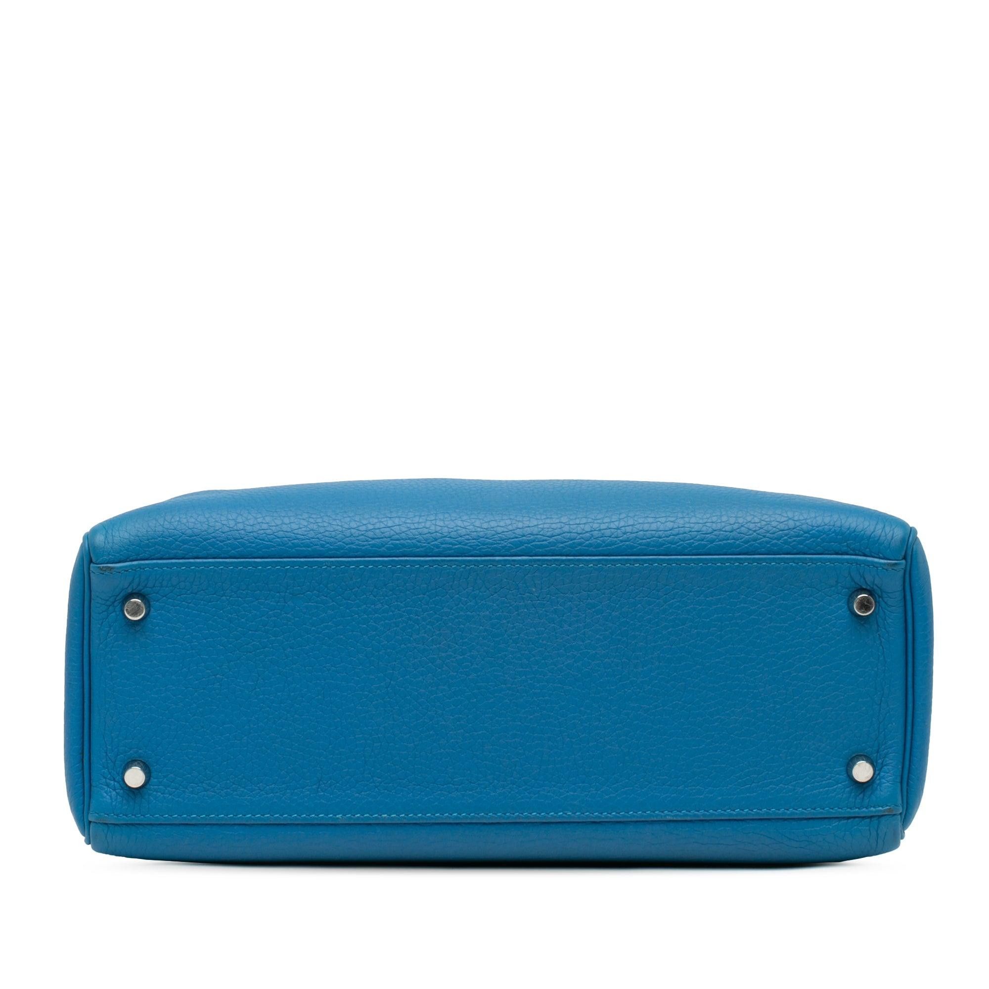 Hermes Hermès Clemence Kelly II Retourne 32 Blue Size ONE SIZE - 3 Thumbnail