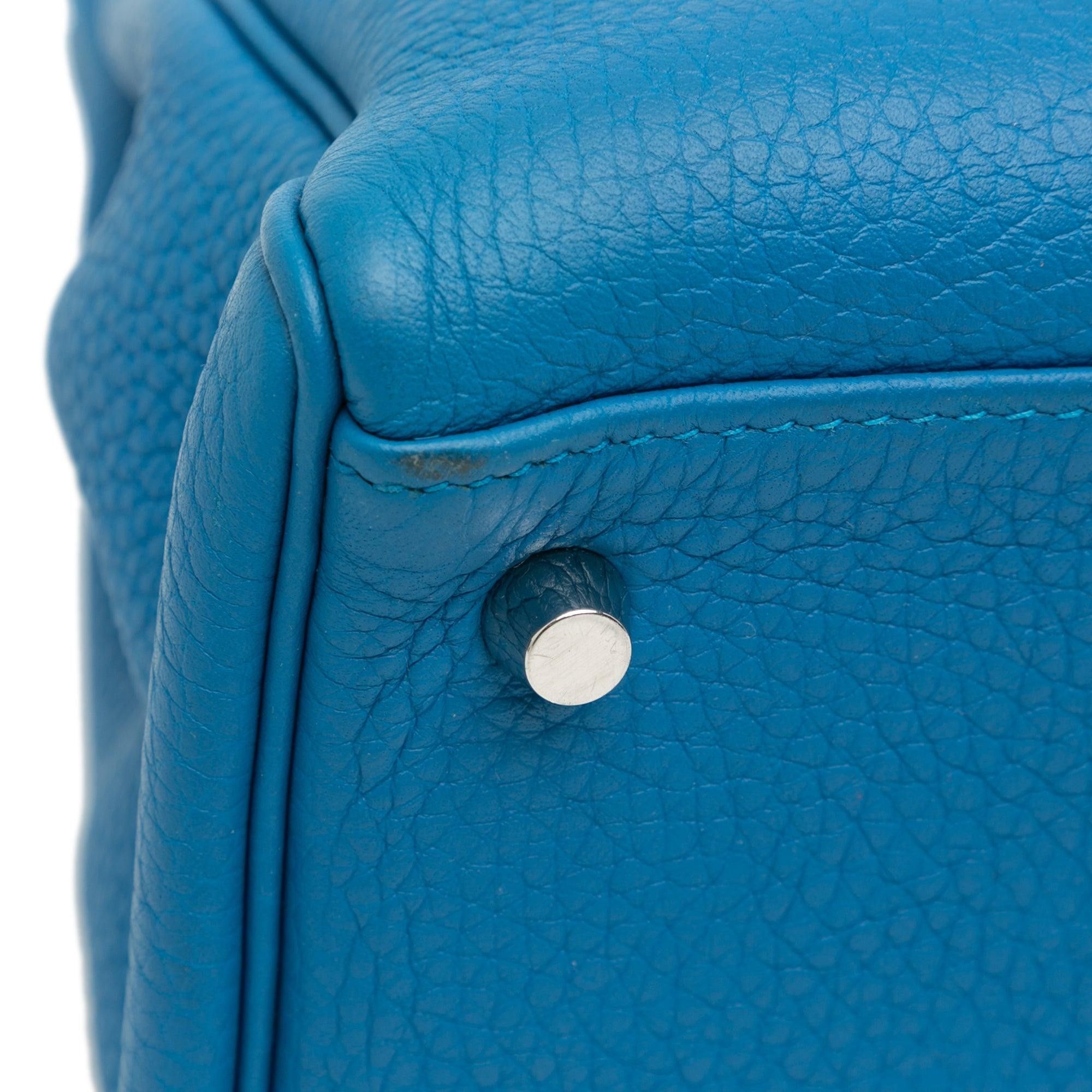 Hermes Hermès Clemence Kelly II Retourne 32 Blue Size ONE SIZE - 7 Thumbnail