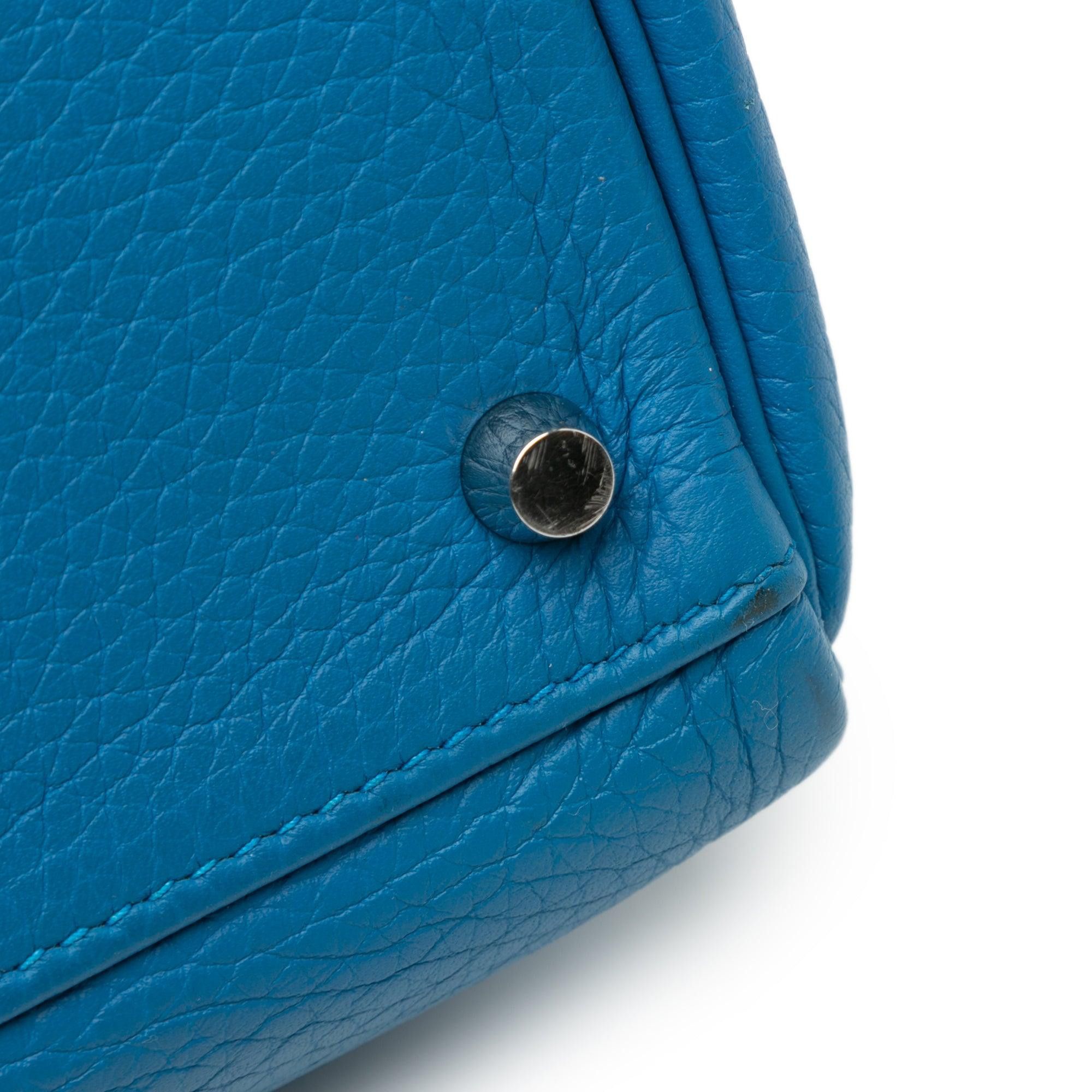 Hermes Hermès Clemence Kelly II Retourne 32 Blue Size ONE SIZE - 8 Thumbnail