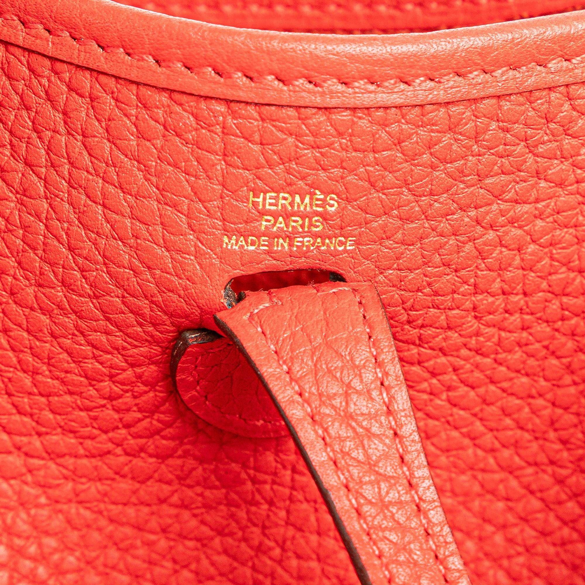 Hermes Hermès Clemence Evelyne TPM Red Size ONE SIZE - 5 Thumbnail