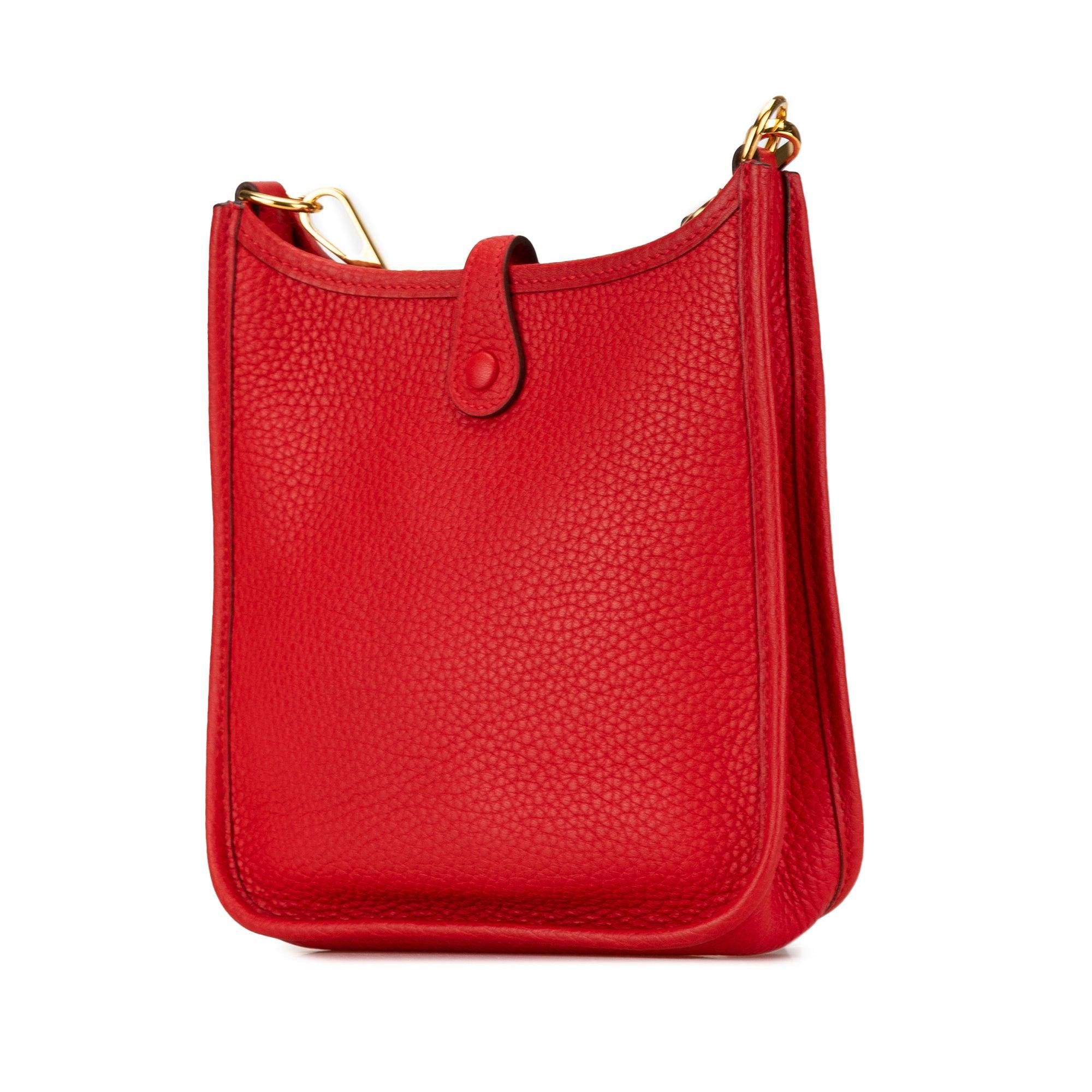 Hermes Hermès Clemence Evelyne TPM Red Size ONE SIZE - 2 Thumbnail